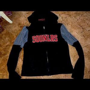 Victoria’s Secret Pink OU Sooners Fleece Hoodie L